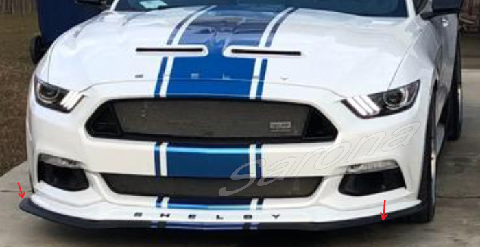Custom Ford Mustang  Coupe & Convertible Front Add-on Lip (2015 - 2019) - $390.00 (Part #FD-019-FA)